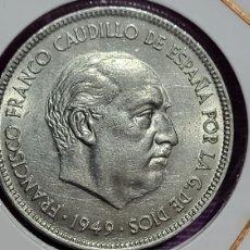 Monedas Franco: MONEDA 5 PESETAS FRANCISCO FRANCO 1949*50