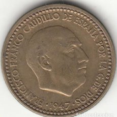 Monedas Franco: ESTADO ESPAÑOL: 1 PESETA 1947 ESTRELLAS 19-56 - EXCELENTE CONSERVACION - ESCASA