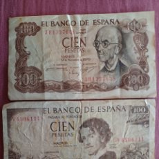 Monedas Franco: 2BILLETES DE ESPAÑA