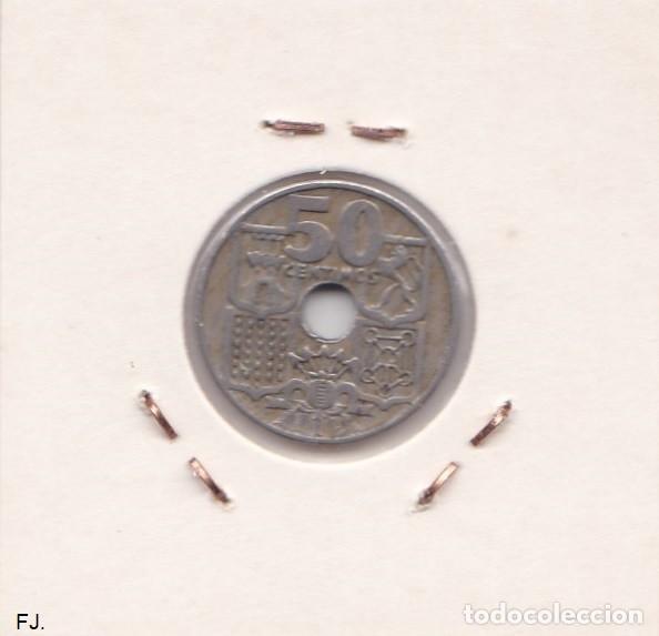 Monedas Franco: Moneda 50 Cents 1949*52 E Espa&ntilde;ol. Bc. - Foto 2