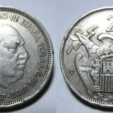 Monedas Franco: MONEDA DEL ESTADO ESPAÑOL 25 PESETAS 1957 *59