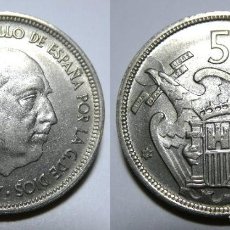 Monedas Franco: MONEDA DEL ESTADO ESPAÑOL 50 PESETAS 1957 *58 SC