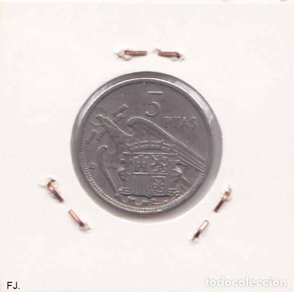 Monedas Franco: Moneda 5 Ptas 1957*70 E Espa&ntilde;ol. Mbc. - Foto 2