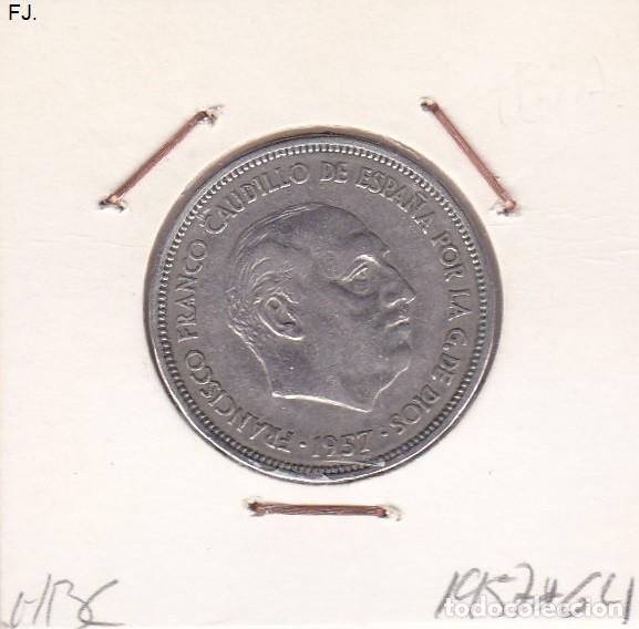 Monedas Franco: Moneda 25 Ptas 1957*64 E Espa&ntilde;ol. Mbc. - Foto 1