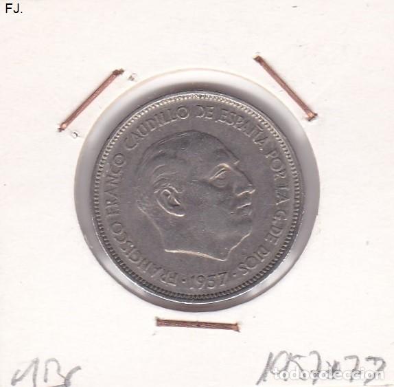 Monedas Franco: Moneda 25 Ptas 1957*72 E Espa&ntilde;ol. Mbc. - Foto 1