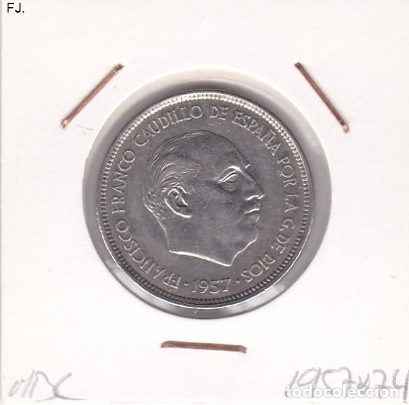 Monedas Franco: Moneda 25 Ptas 1957*74 E Espa&ntilde;ol. Mbc. - Foto 1