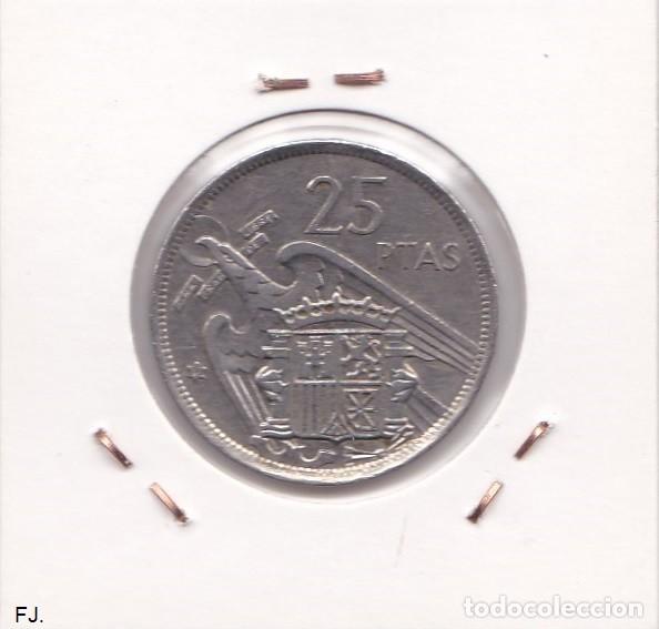 Monedas Franco: Moneda 25 Ptas 1957*74 E Espa&ntilde;ol. Mbc. - Foto 2