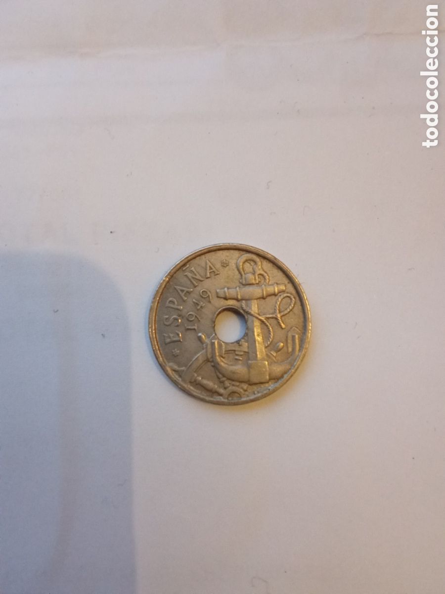 Monedas Franco: Moneda de 50 c&eacute;ntimos del a&ntilde;o 1949 - Foto 1