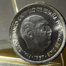 Monedas Franco: ESPAÑA, ESTADO ESPAÑOL 5 PESETAS 1957*(68) S/C LOTE 8193