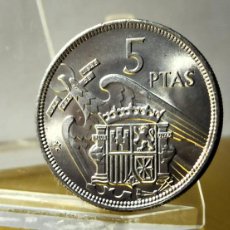 Monedas Franco: ESPAÑA, ESTADO ESPAÑOL 5 PESETAS 1957*(68) S/C LOTE 8194