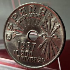 Monedas Franco: ESPAÑA ESTADO ESPAÑOL 25 CÉNTIMOS - CECA VIENA 1937 S/C LOTE 8165