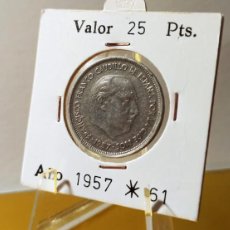 Monedas Franco: ESPAÑA ESTADO ESPAÑOL 25 PESETAS (61) EBC+ LOTE 8175 (OJO LA MÁS BUSCADA)