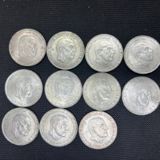 Monedas Franco: 11 MONEDAS PLATA 100 PESETAS FRANCO