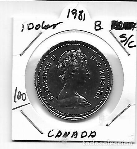 Monedas Franco: Moneda n.100---- dolar de Canada s/c 1981 la que ves - Foto 1