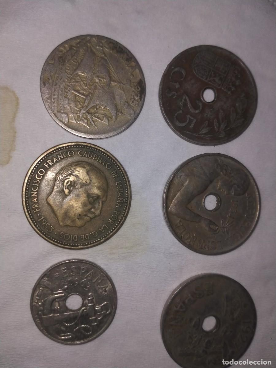 Monedas Franco: LOTE DE MONEDAS 1934-1927 -1925 - Foto 2
