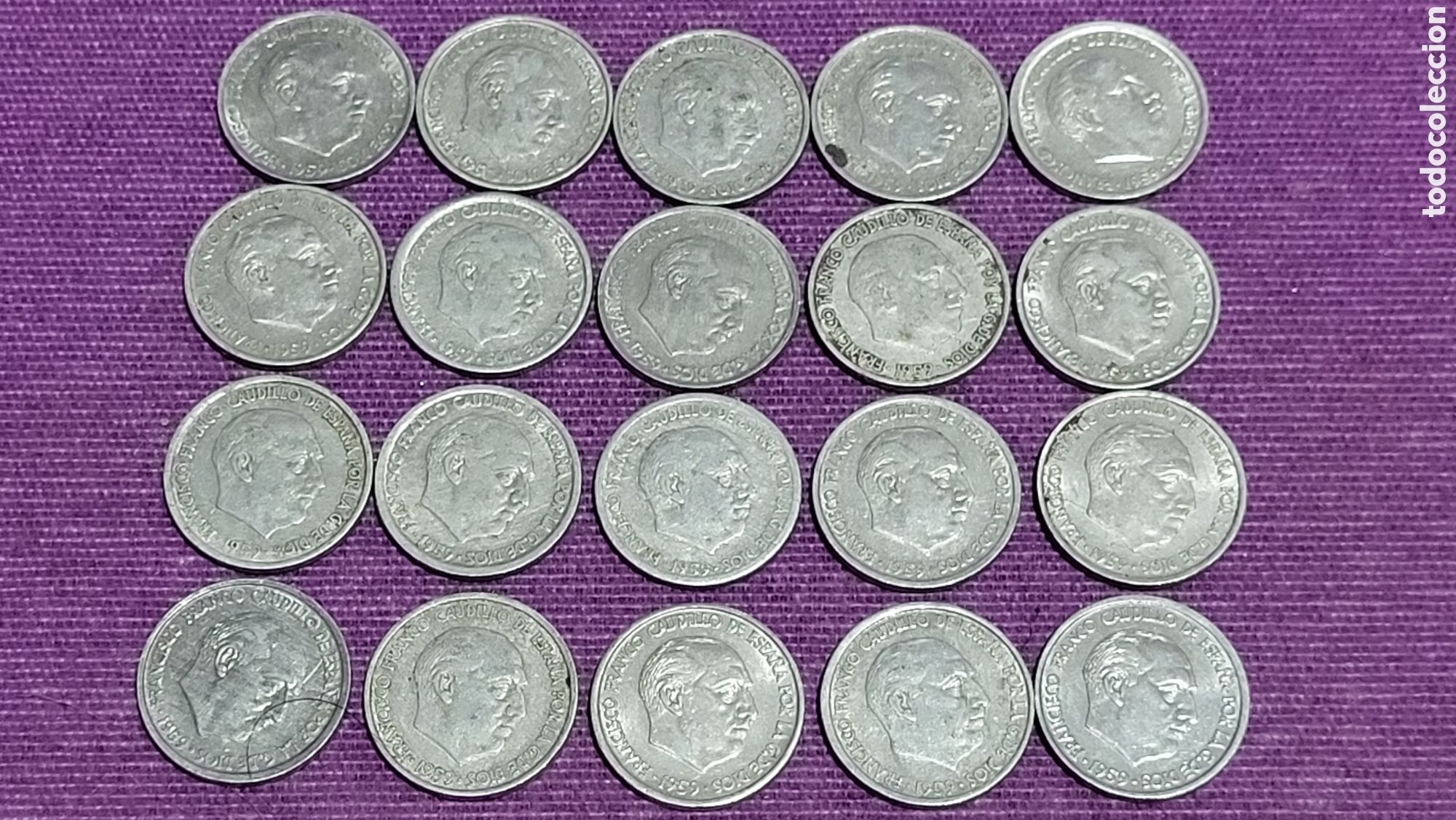 Monedas Franco: Monedas 10 centimos Francisco Franco - Foto 2