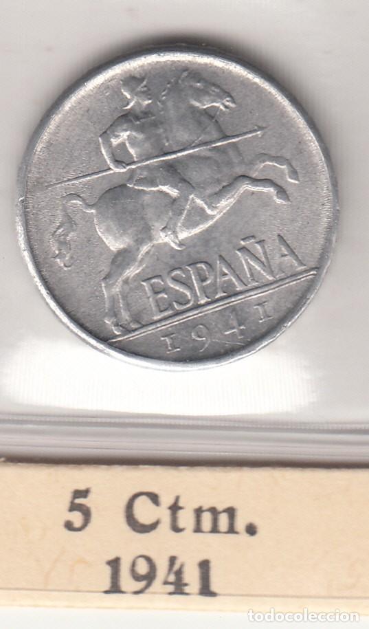 Monedas Franco: ESTADO ESPA&Ntilde;OL: 5 CENTIMOS 1941 - SIN CIRCULAR - Foto 1