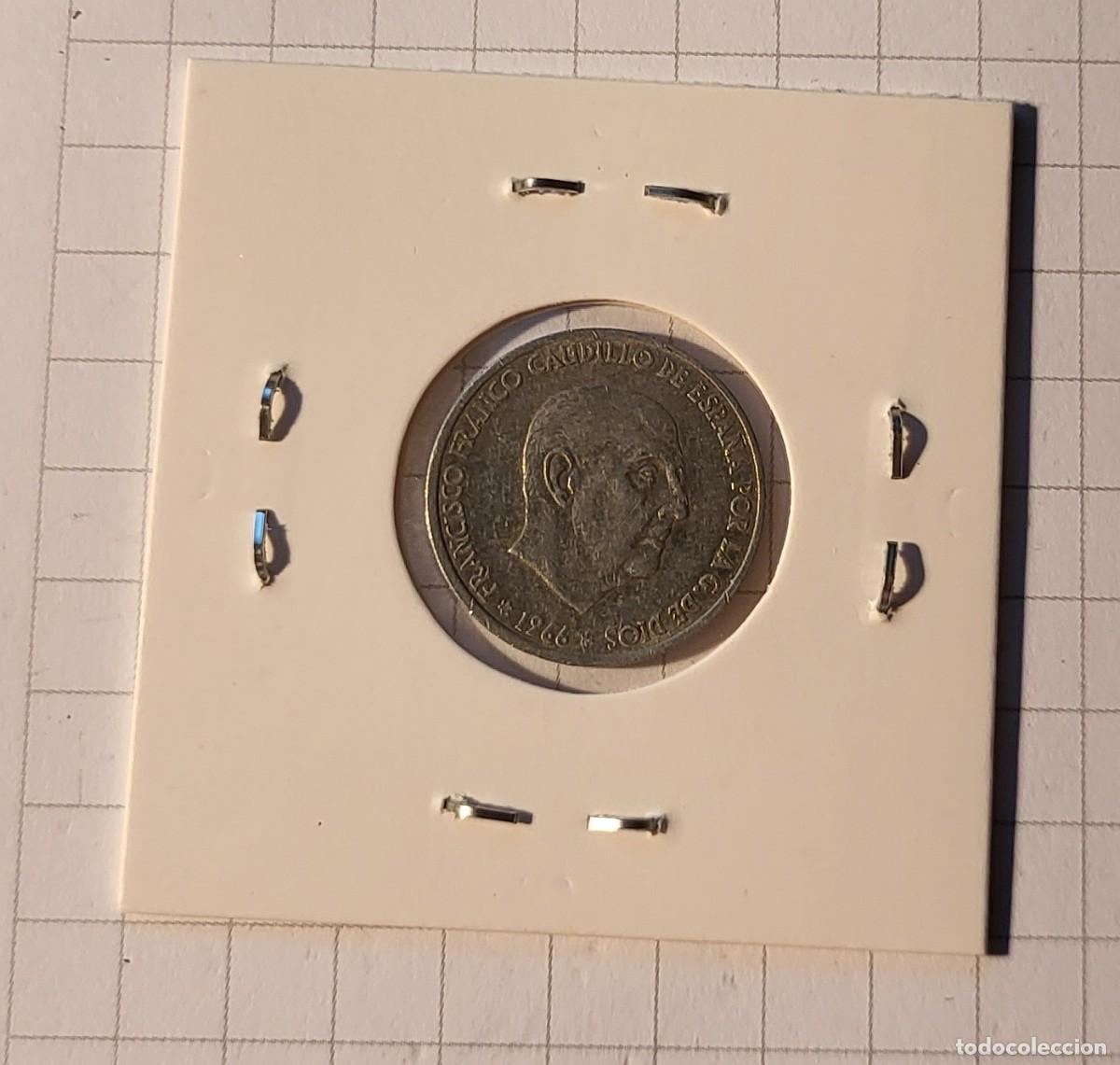 Monedas Franco: MODEDA DE ESPA&Ntilde;A 1966 50 CENTIMOS - Foto 2