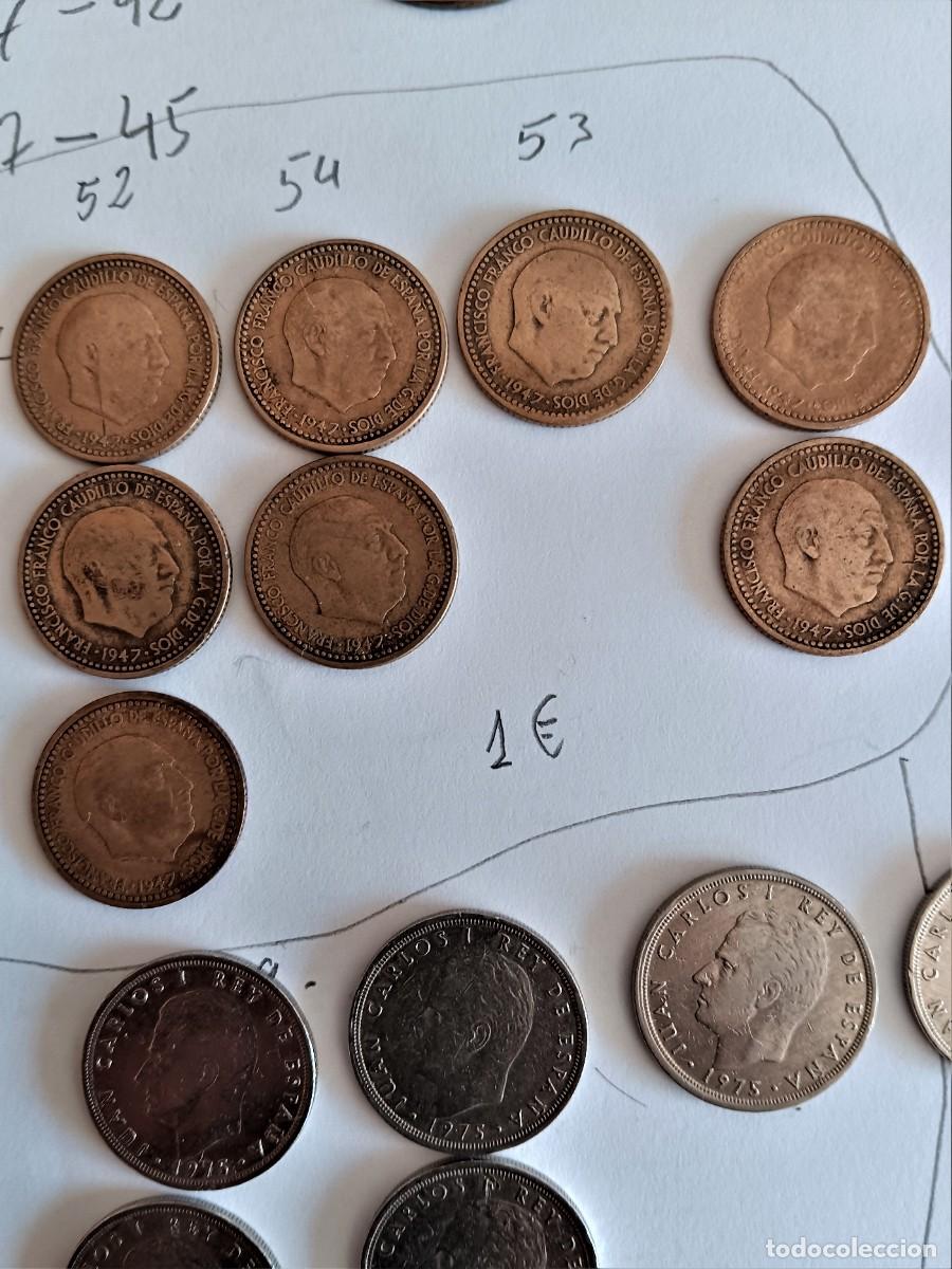 Monedas Franco: Monedas de peseta 1947 del 52-53-54 - Foto 1