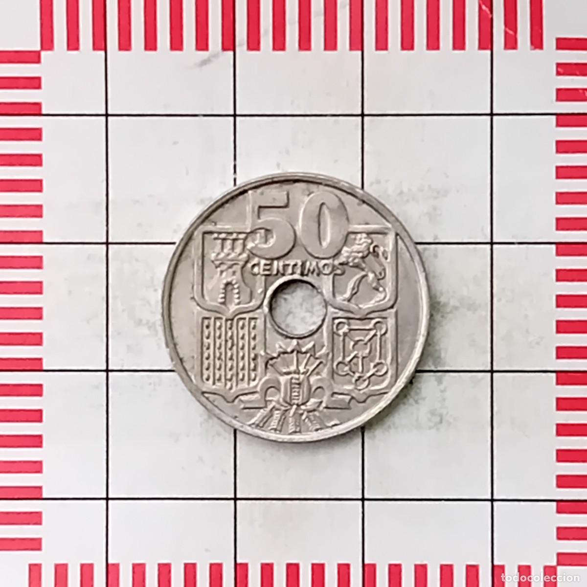Monedas Franco: ESTADO ESPA&Ntilde;OL, 50 C&Eacute;NTIMOS 1963 *65. - Foto 2