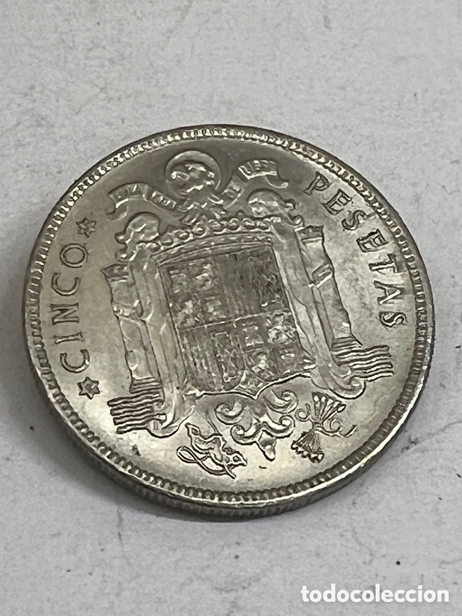 Monedas Franco: Moneda 5 pesetas 1949 E50 L51 - Foto 1