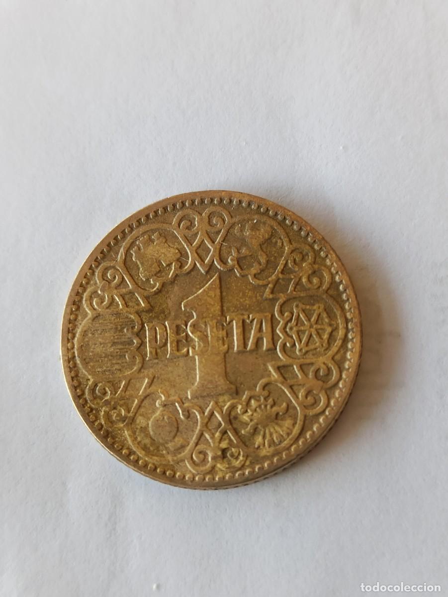 Monedas Franco: moneda 1 peseta 1944 - Foto 2
