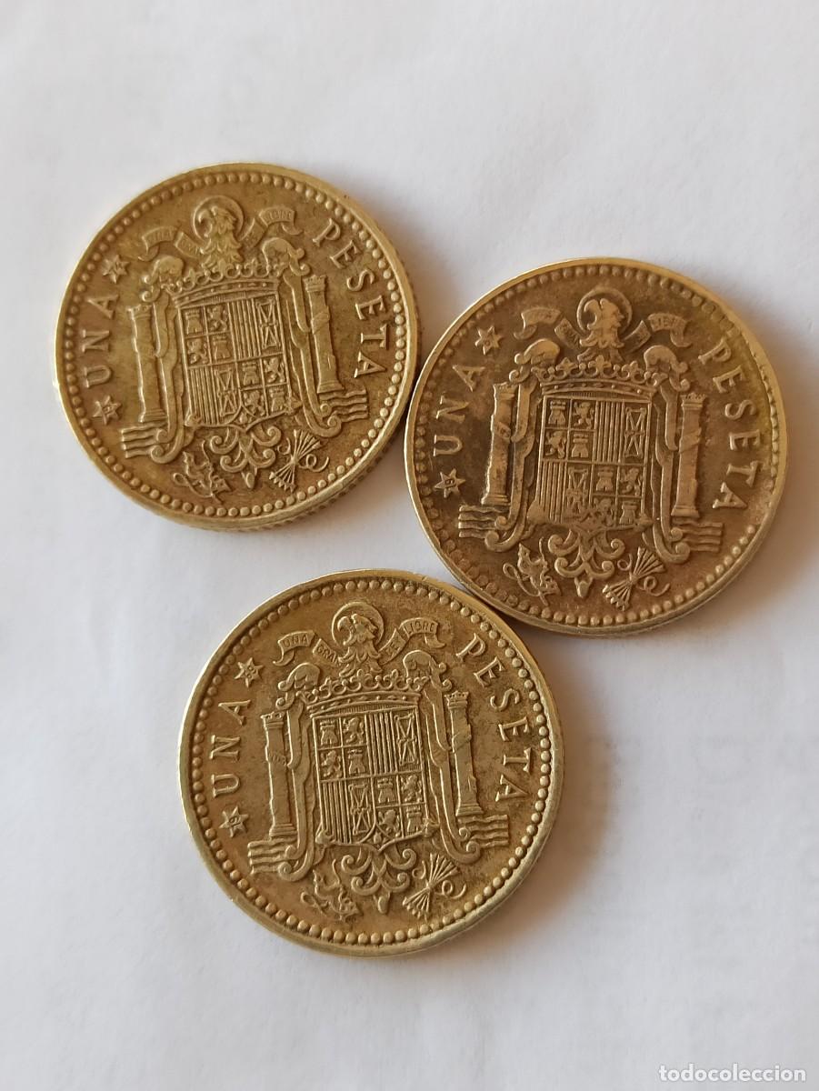 Monedas Franco: Monedas de 1 peseta - Foto 2