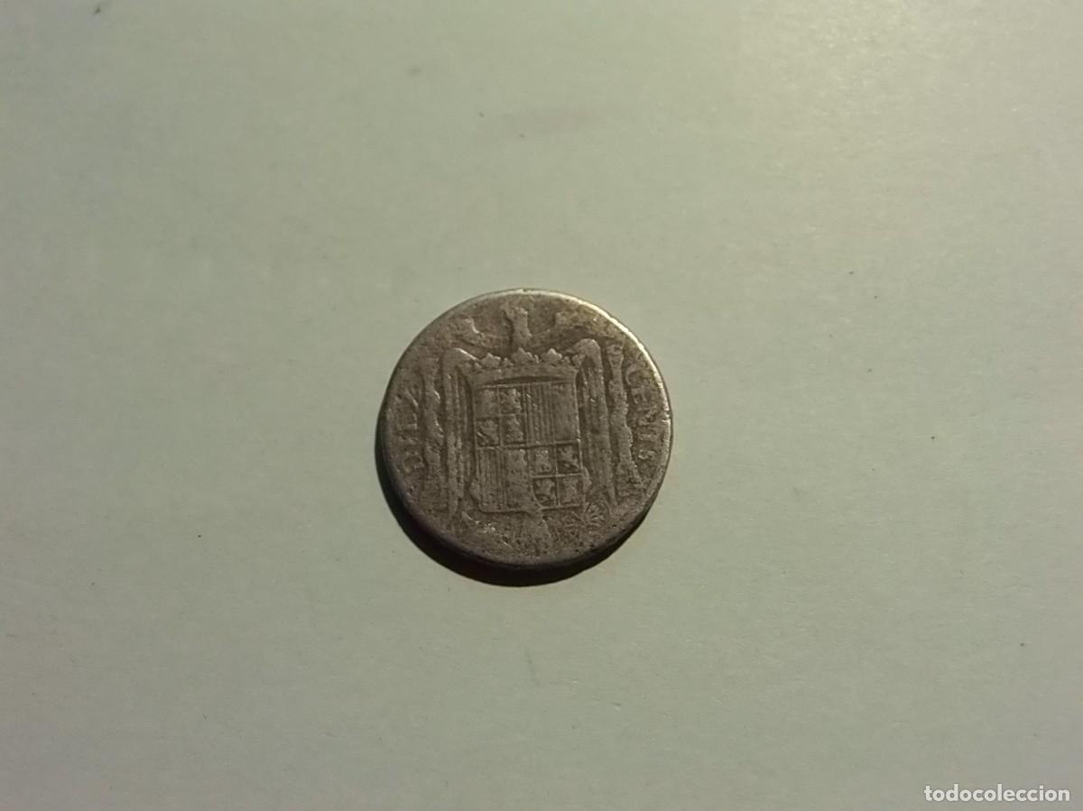 Monedas Franco: ESPA&Ntilde;A 10 C&Eacute;NTIMOS 1940 - CIRCULADA. - Foto 2