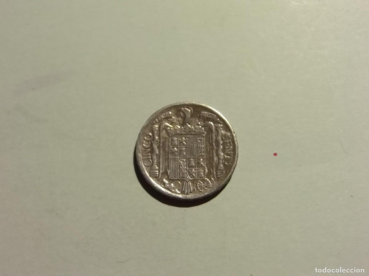 Monedas Franco: ESPA&Ntilde;A 5 C&Eacute;NTIMOS 1945. - Foto 2