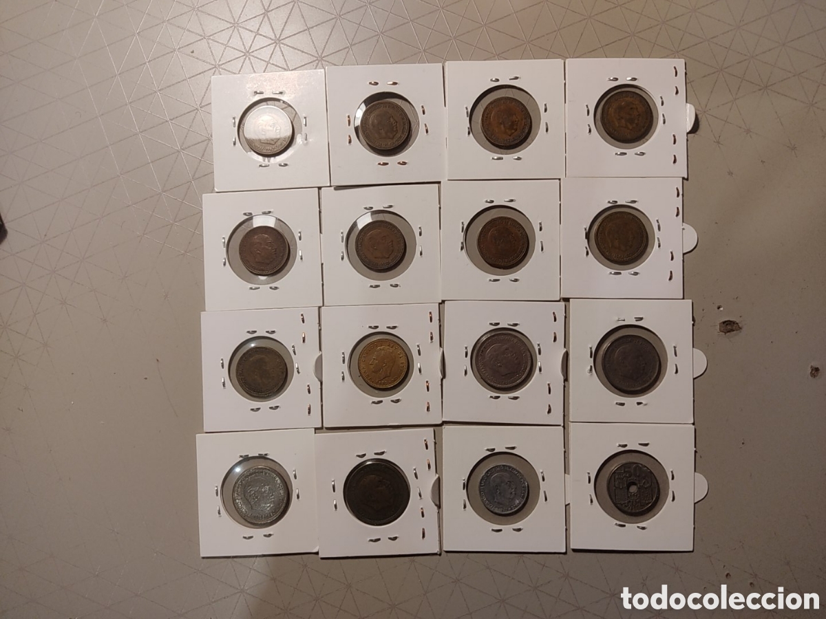 Monedas Franco: Lote de monedas espa&ntilde;olas - Foto 2