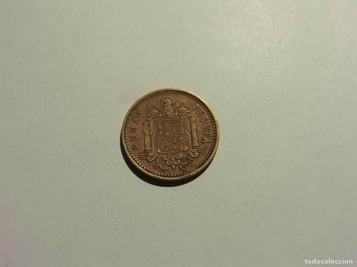 Monedas Franco: ESPA&Ntilde;A 1 PESETA 1966 *69. - Foto 2