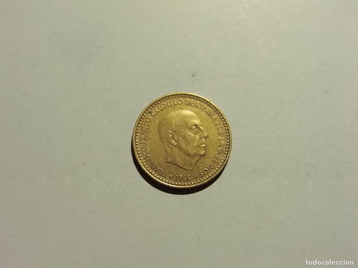 Monedas Franco: ESPA&Ntilde;A 1 PESETA 1966 *75. - Foto 1