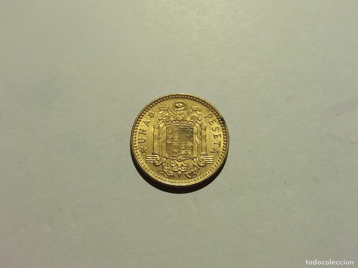 Monedas Franco: ESPA&Ntilde;A 1 PESETA 1966 *75. - Foto 2