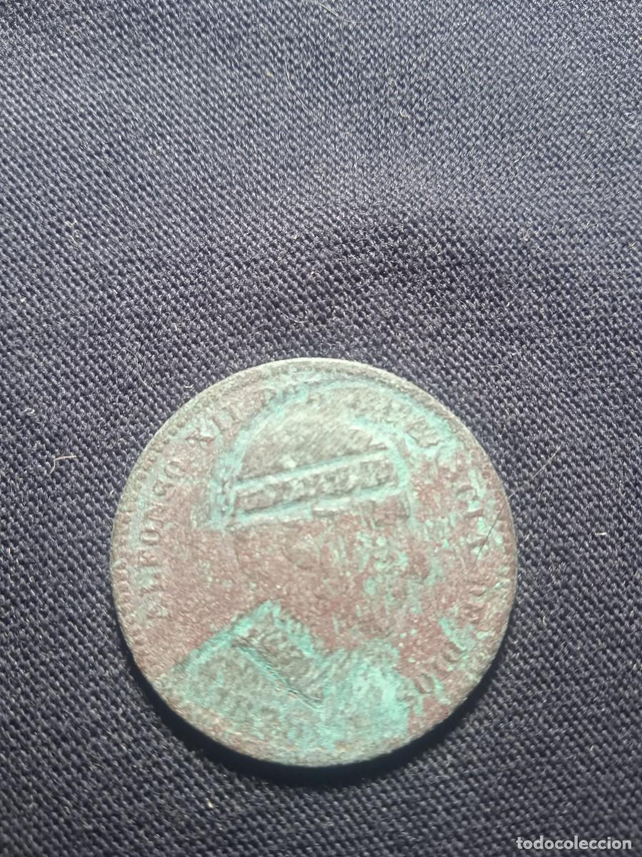 Monedas Franco: Moneda burlesca de Alfonso XII. - Foto 1