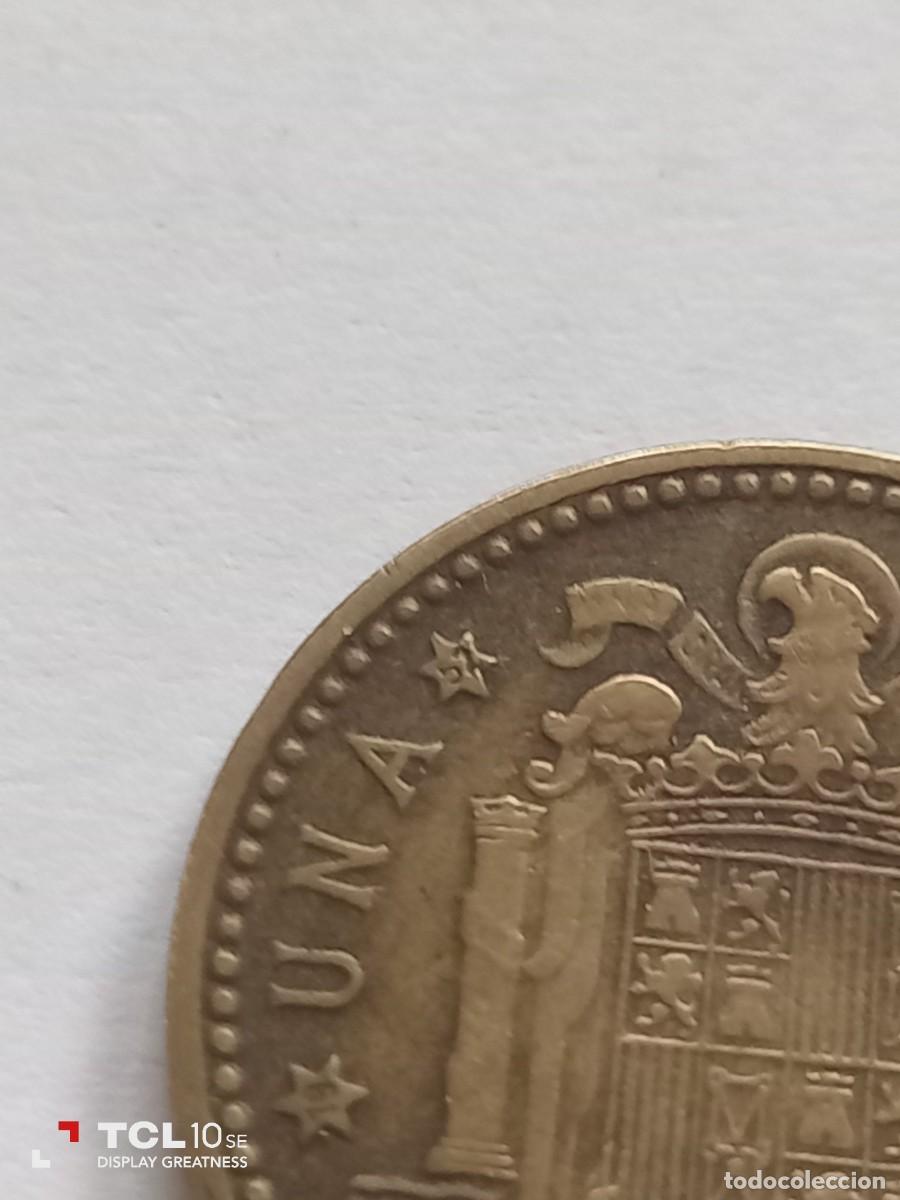 Monedas Franco: Una peseta 1947. *52 - Foto 3