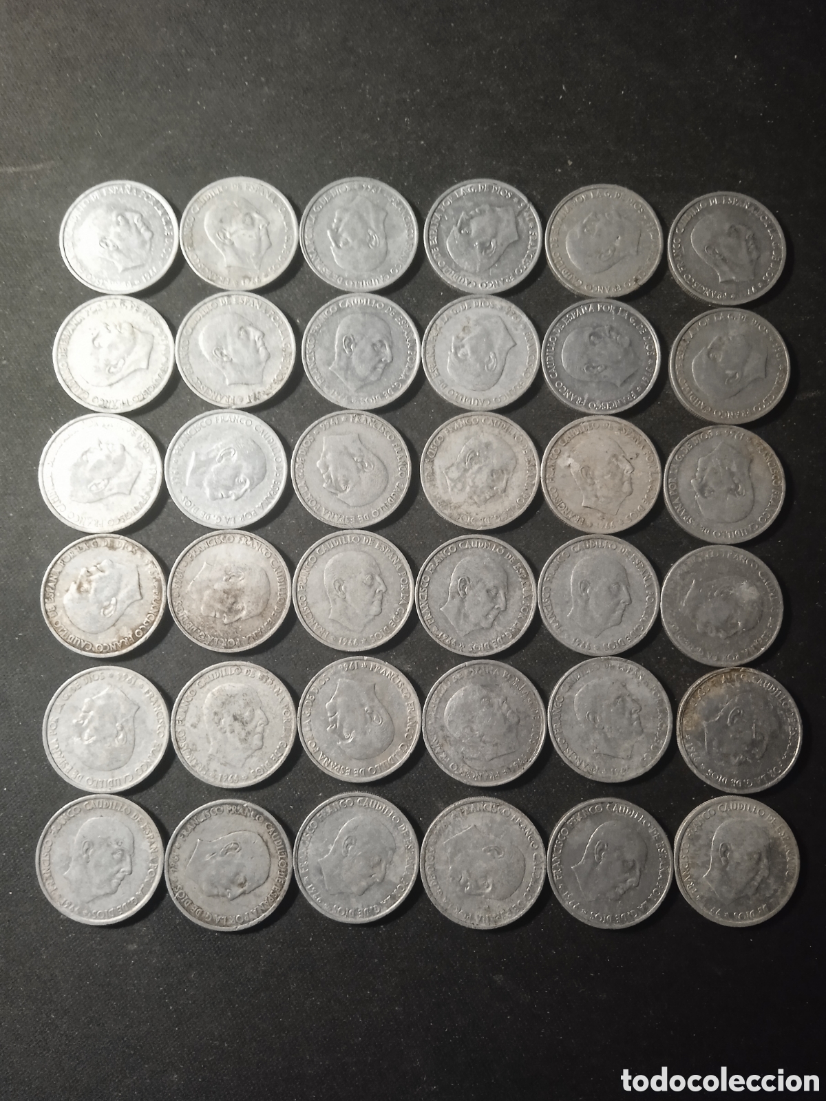 Monedas Franco: LOTE 36 MONEDAS DE 50 C&Eacute;NTIMOS (1966) - Foto 1