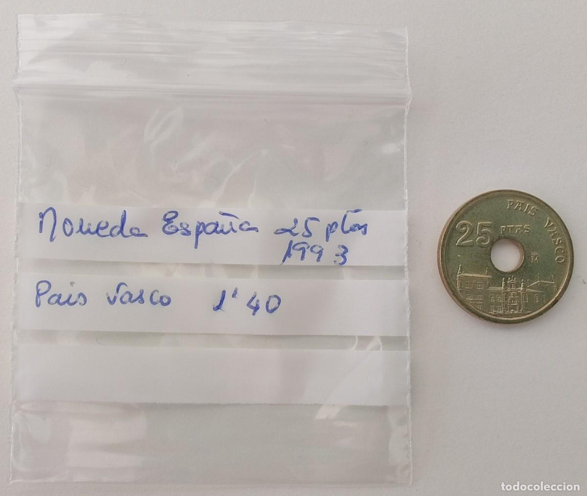 Monedas Franco: Moneda de 25 Pesetas Pais Vasco - Foto 2