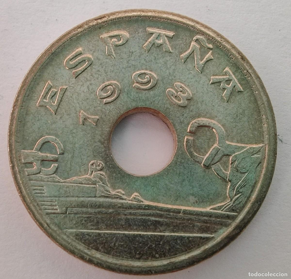 Monedas Franco: Moneda de 25 Pesetas Pais Vasco - Foto 3