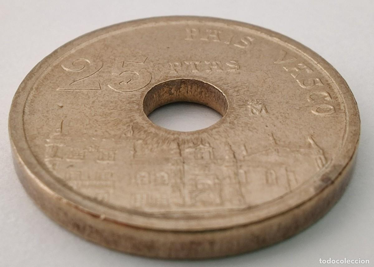 Monedas Franco: Moneda de 25 Pesetas Pais Vasco - Foto 4