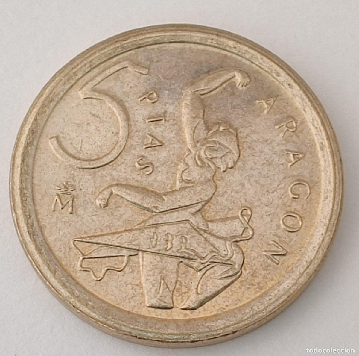 Monedas Franco: Monedas. 5 Pesetas Espa&ntilde;a - Foto 2