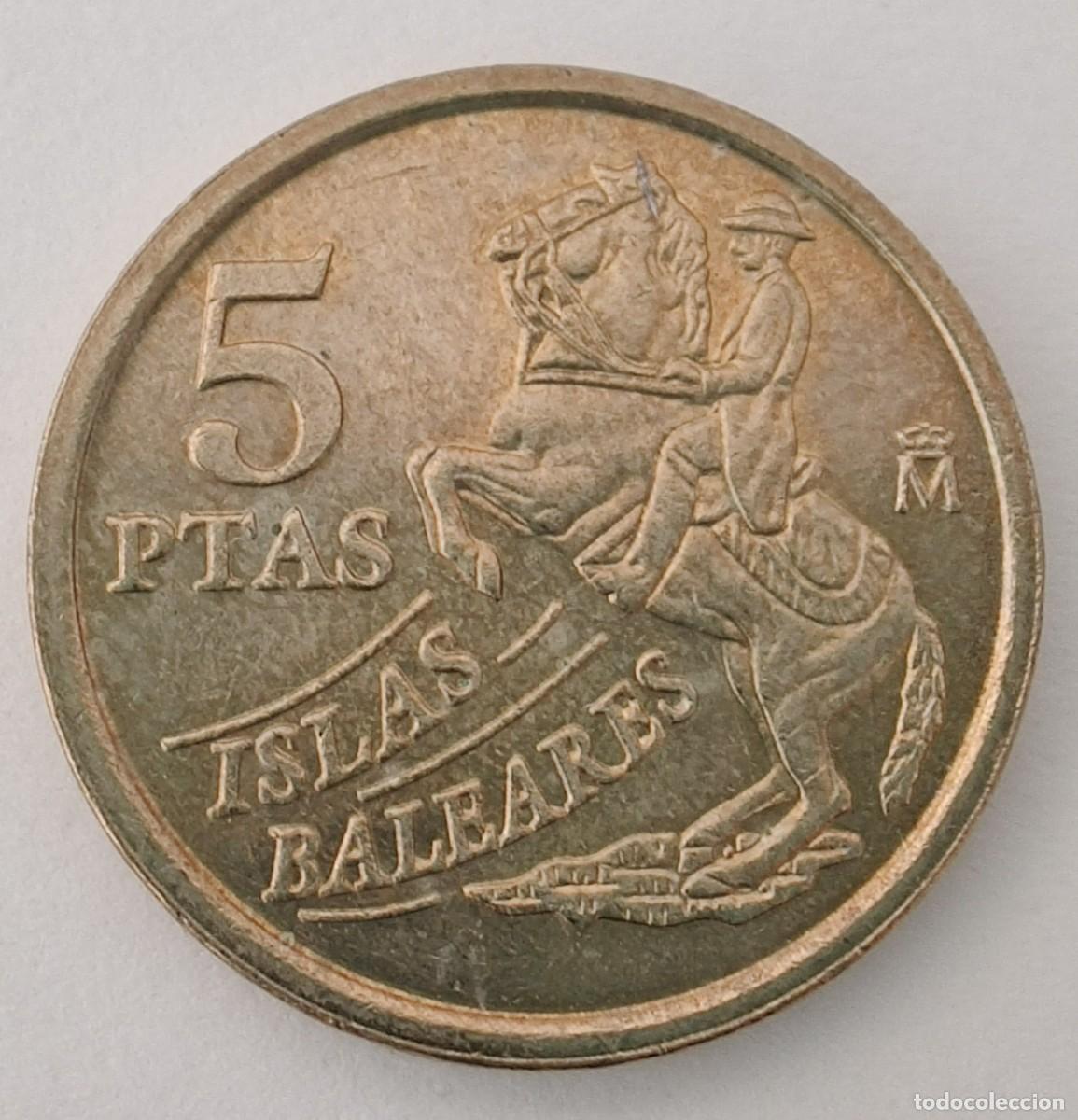 Monedas Franco: Monedas. 5 Pesetas Espa&ntilde;a - Foto 7