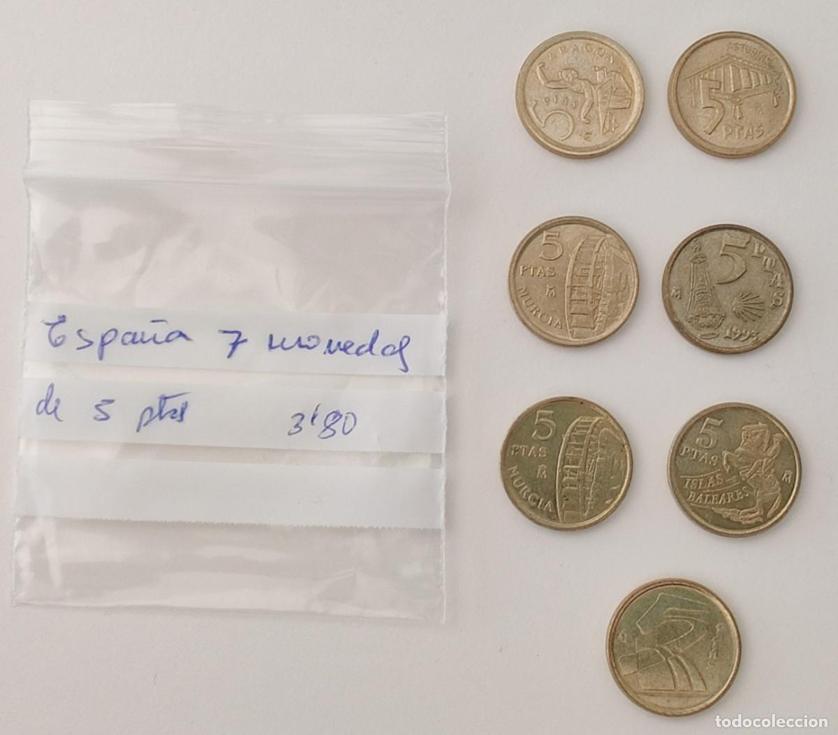 Monedas Franco: Monedas. 5 Pesetas Espa&ntilde;a - Foto 18