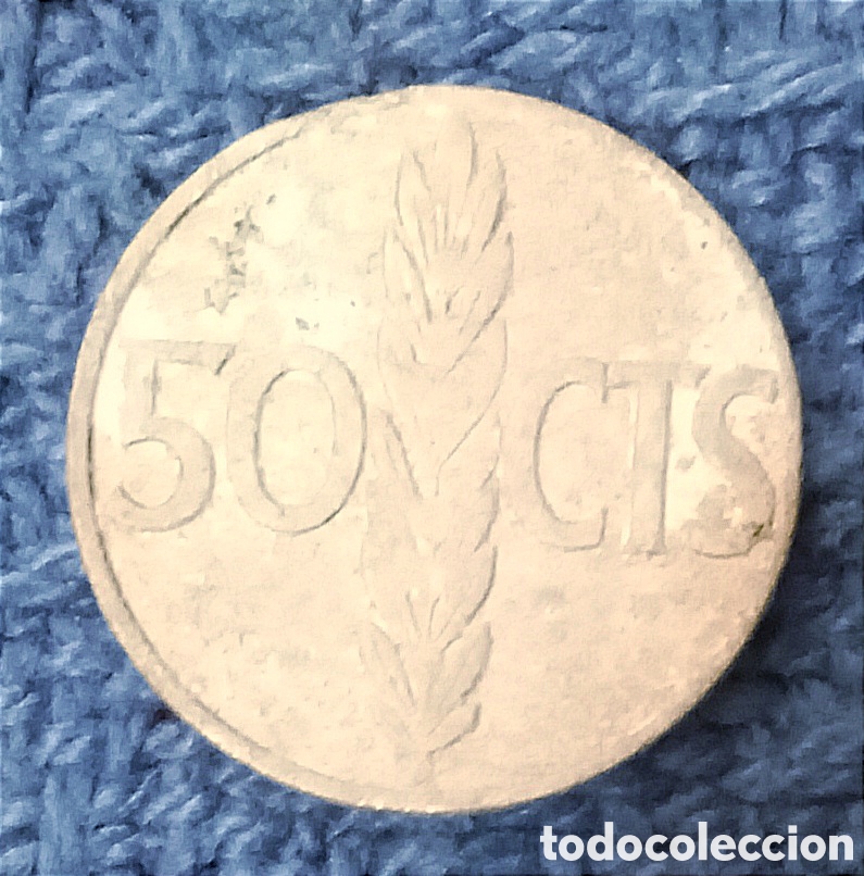 Monedas Franco: 2 Monedas de 50 c&eacute;ntimos de 1966 - Foto 3