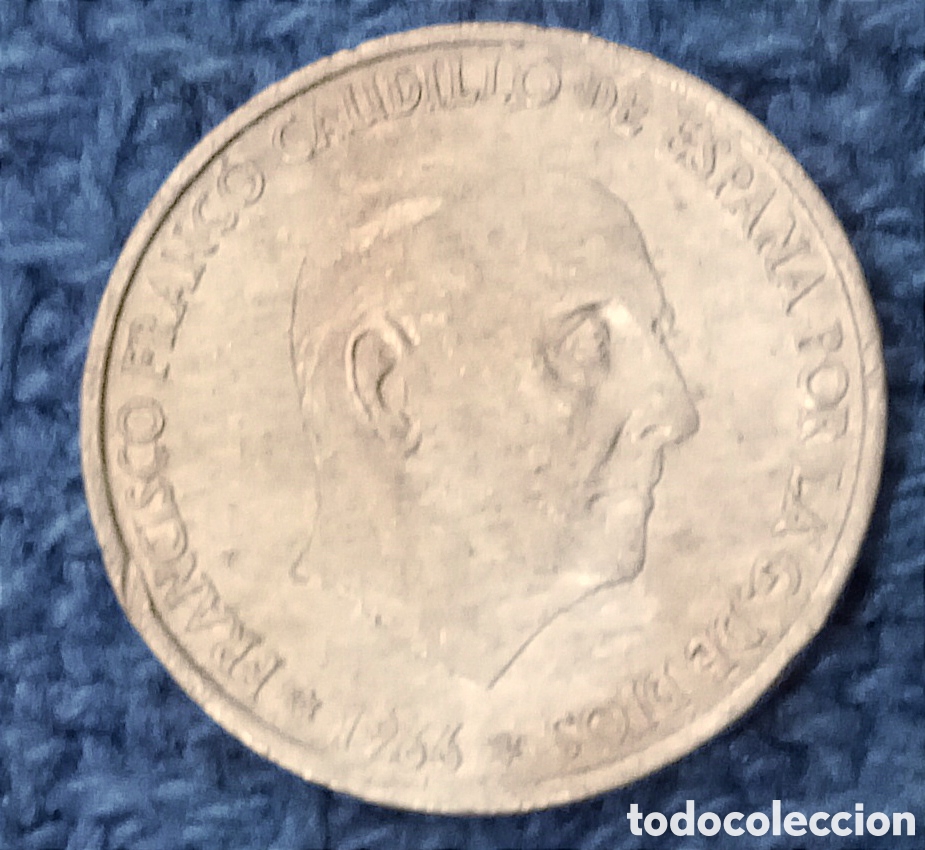 Monedas Franco: 2 Monedas de 50 c&eacute;ntimos de 1966 - Foto 1