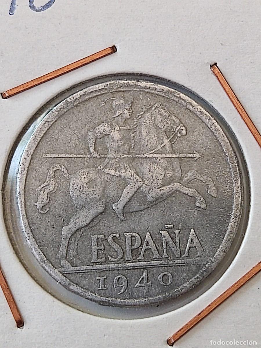 Monedas Franco: 10 c&eacute;ntimos 1940, Espa&ntilde;a - Franco - Foto 1