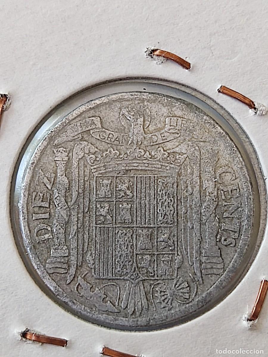 Monedas Franco: 10 c&eacute;ntimos 1940, Espa&ntilde;a - Franco - Foto 2