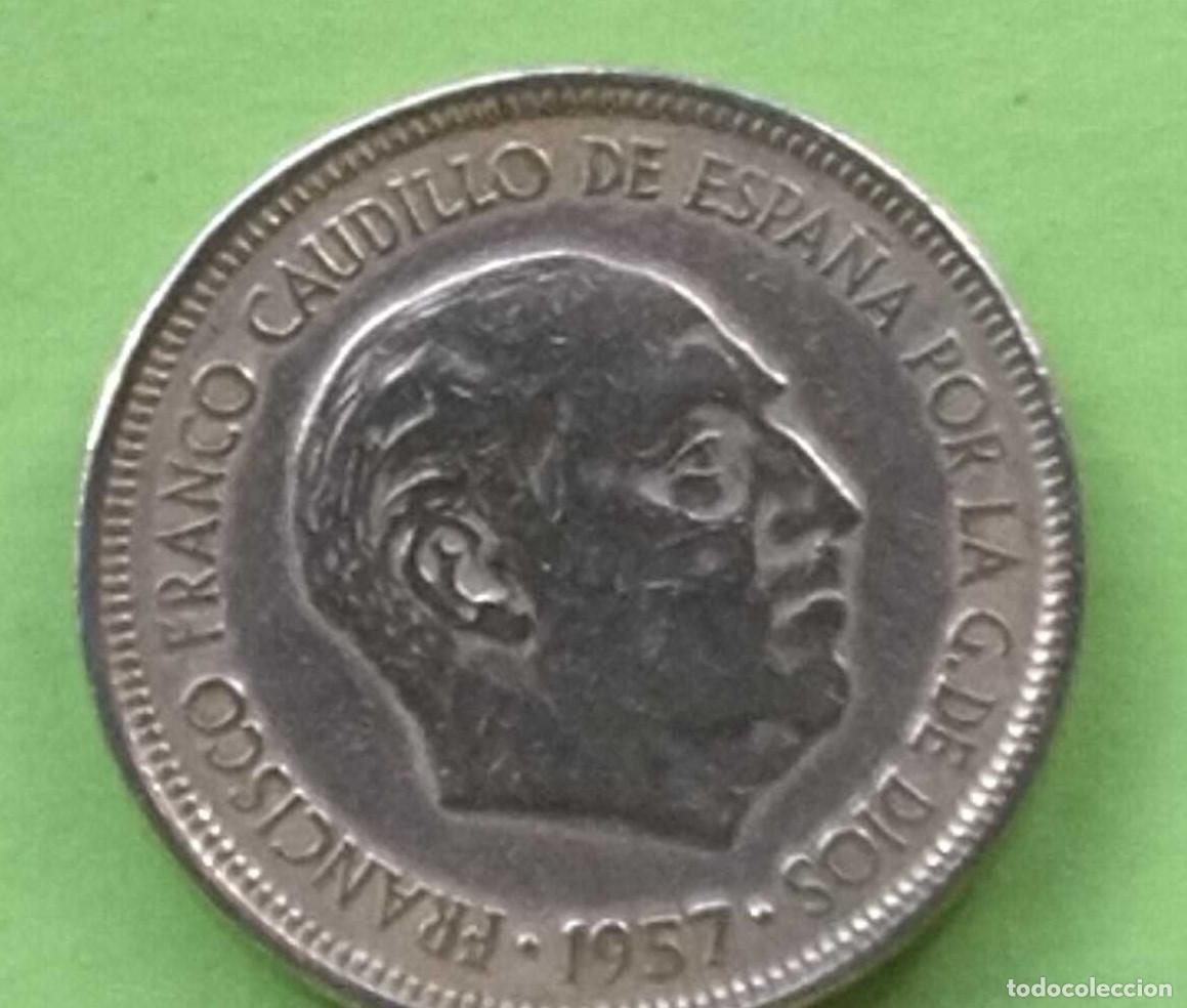 Monedas Franco: MONEDA 5 PESETAS 1957 - Foto 1
