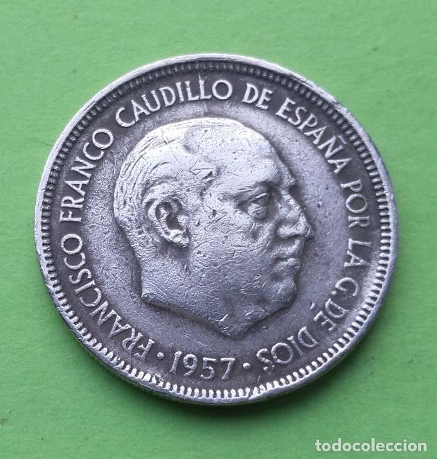 Monedas Franco: MONEDA 5 PESETAS 1957 - Foto 1