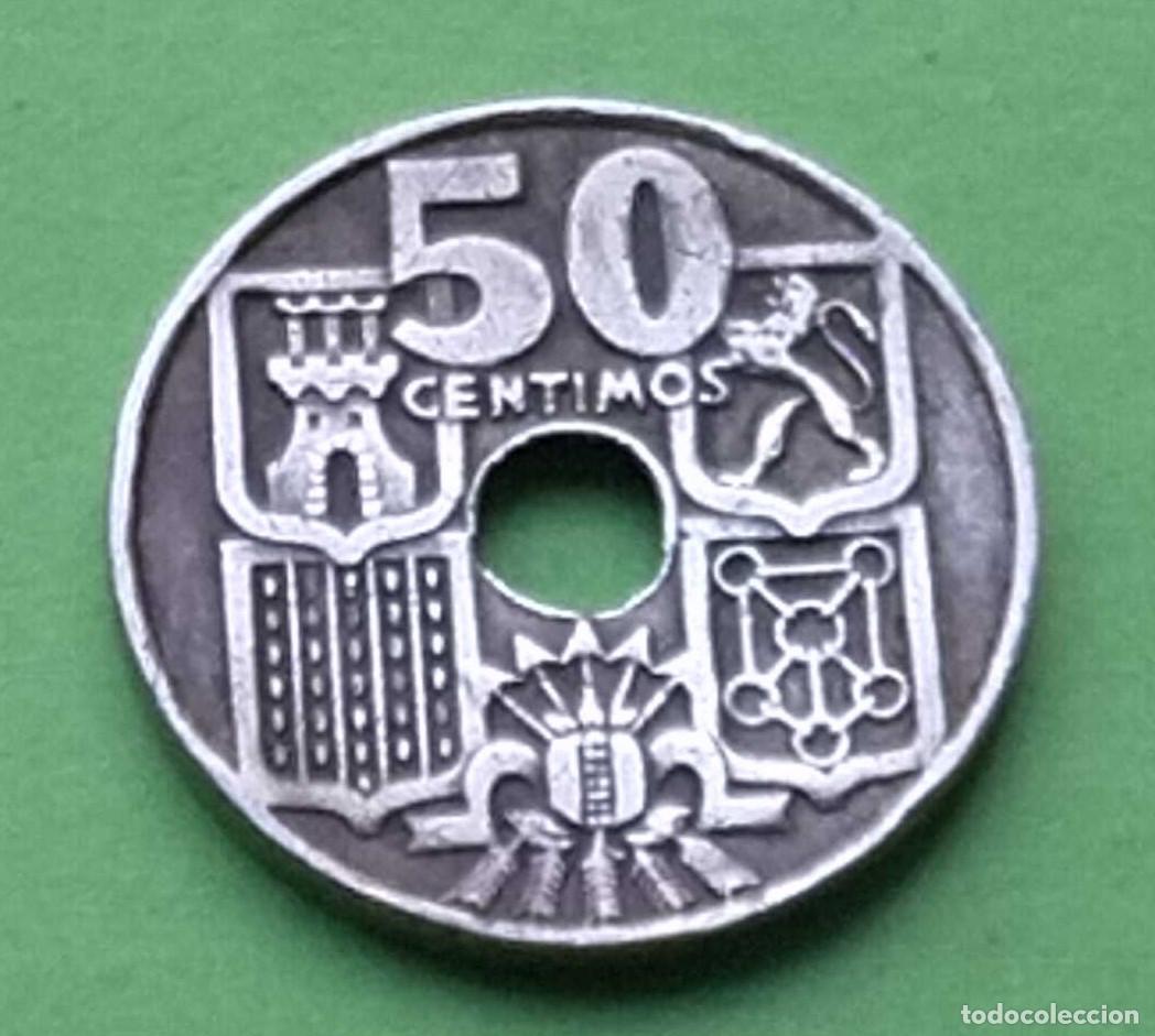 Monedas Franco: moneda 50 c&eacute;ntimos 1949 - Foto 2