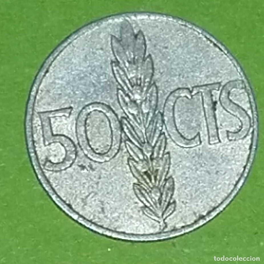 Monedas Franco: MONEDA 50 CENTIMOS 1966 ESTRELLA 71 - Foto 2